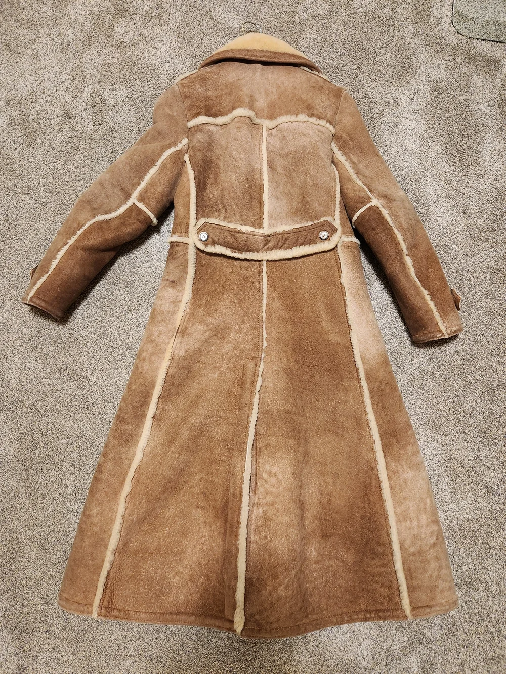 Long Classic Shearling Coat - Picture 2 of 8
